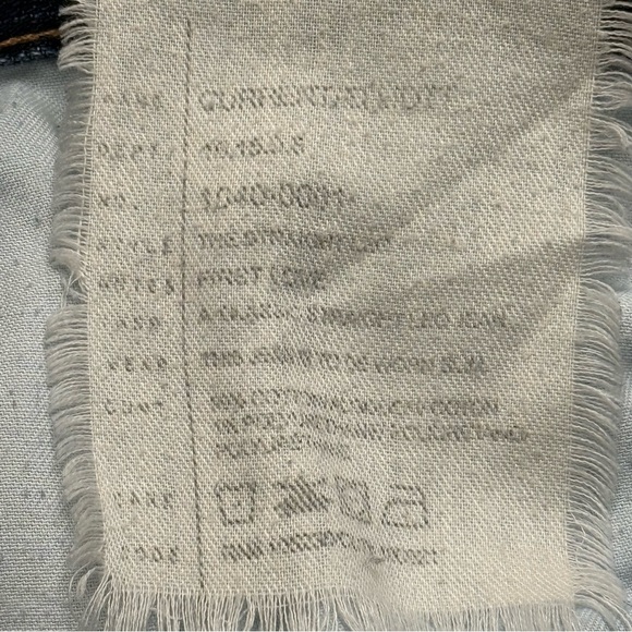 {30} Current/Elliott Dark Blue Straight Leg Jeans - Picture 8 of 9